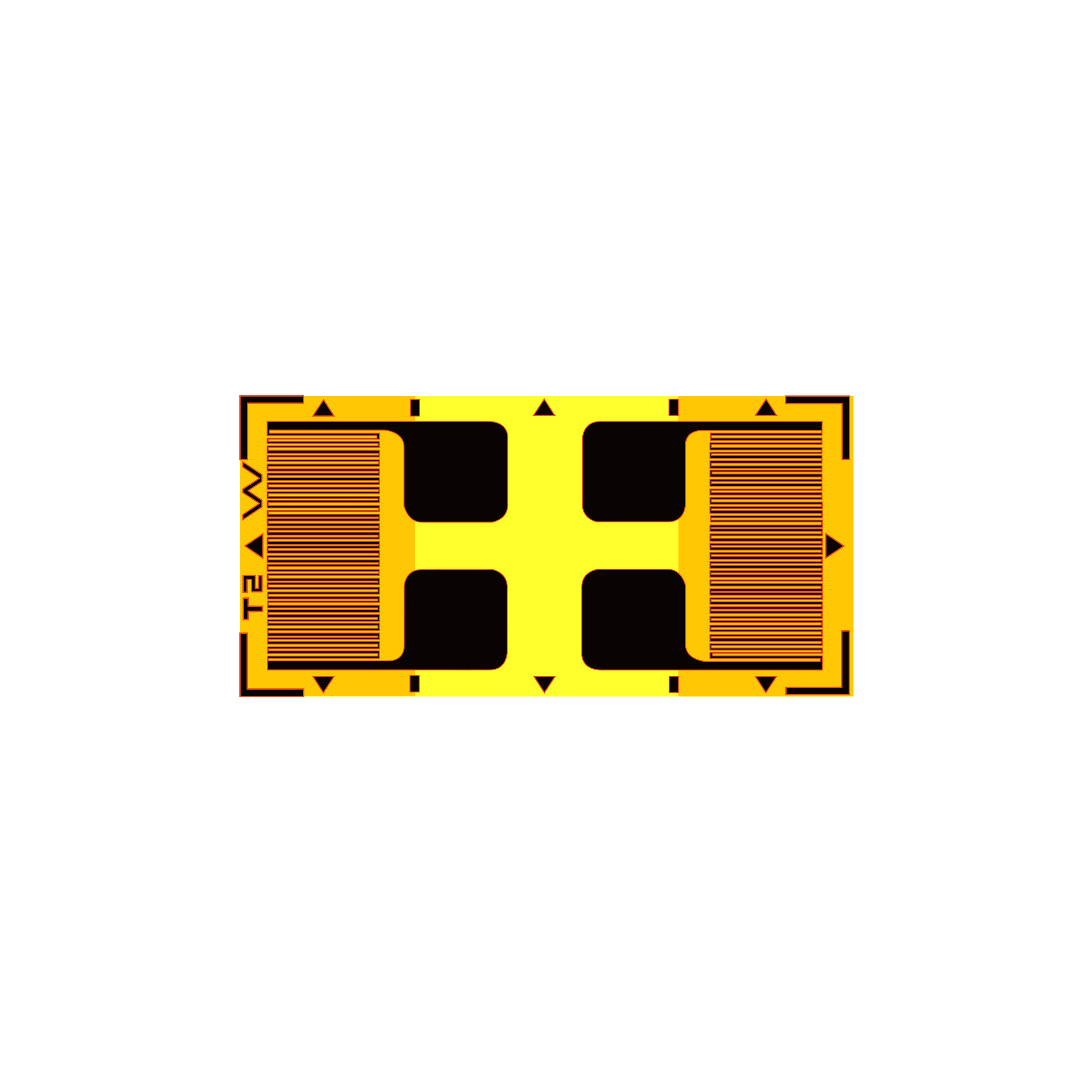 High Precision Foil Half Bridge GB-Types Of Strain Gauge Sensor GB-D